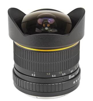 【中古】【39shop】Bower★sly358超広角8 mm f / 3.5 Fisheyeレンズ ブラック SLY358S（非常に良い）｜ドリエム店