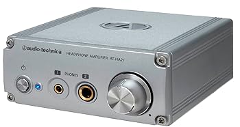 【中古】audio-technica ヘッドホンアンプ φ6.3ステレオ標準/φ3.5ステレオミニジャック両対応 AT-HA21