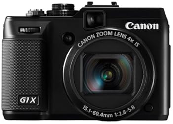 【中古】Canon デジタル写真機 PowerShot G1X 1.5型高感じやすさCMOS検知器 3.0型バリ一角液晶 黒いこと PSG1X