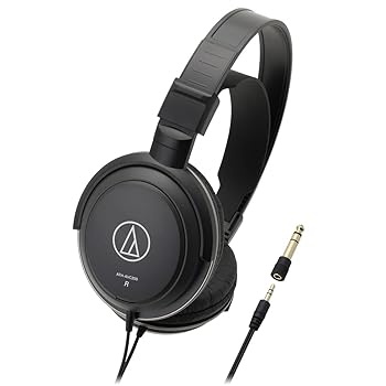 【中古】オーディオテクニカ ATH-AVC200 ヘッドホン 有線 音楽・映画観賞用 /ケーブル 3m/6.3mm標準/3.5mmミニ接続 ブラック