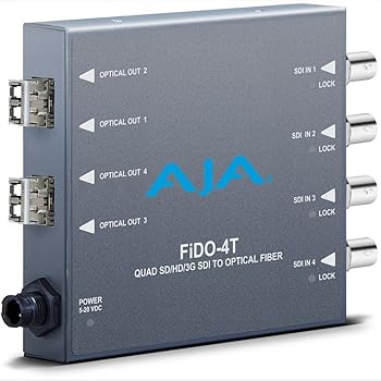 【中古】Aja FIDO 4通信路 3G-SDI - LC グラスファイバー変速機機