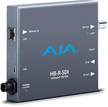 【中古】AJA HB-R-SDI SDI レシーバー 100メートル以上 CatX/IR/RS-232
