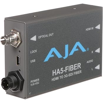 【中古】AJA HA5-Fiber HDMI to 3G-SDI ファイバービデオおよびオーディオコンバーター