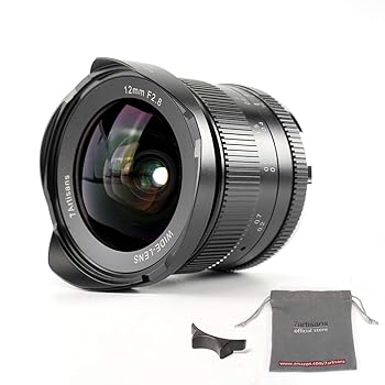【中古】7artisans 12mm F2.8 APS-C 広角マニュアル固定レンズ M4/3マウントカメラ Panasonic G1 G2 G3 G4 G5 G6 G7 GF1 GF2 GF3 GF5 GF6 GM1GH4 GH5 オ