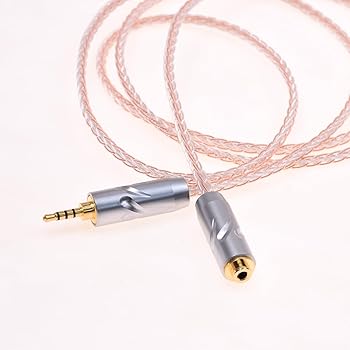 【中古】2.5mmオスTRRSから2.5mmTRRSメス バランス延長ケーブル 8コア 5n OCC ハイブリッドケーブル ヘッドホンオーディオアダプターケーブル Astell\u0026Ker