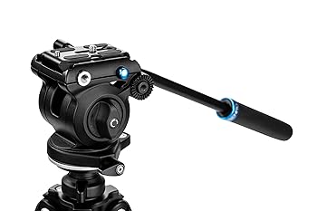 【中古】【39shop】Benro★S2 PRO フラットベースフルードビデオヘッド 最大5,500ポンド 1/4インチ-20アクセサリーマウント 3/8インチ-16ヘッドマウント パンアーム(非常に良い)|ドリエム店