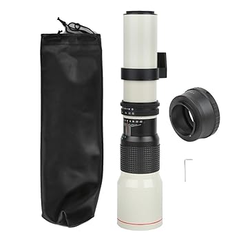 【中古】【39shop】Aukson★望遠レンズ 500mm F8ble-F32 マニュアルフォーカス望遠ズームレンズ オリンパス M4/3マウントカメラ カメラレンズ用（良い）｜ドリエム店