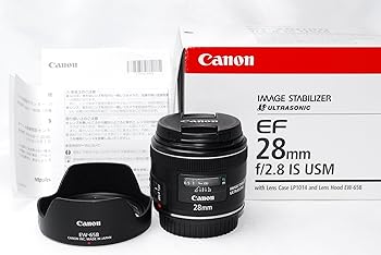 【中古】【39shop】Canon★単焦点レンズ EF28mm F2.8 IS USM フルサイズ対応（良い）｜ドリエム店