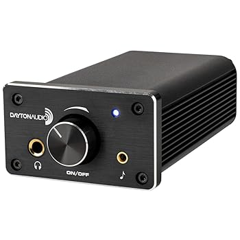 【中古】Dayton Audio DTA-120 トータル120W 大出力 ヘッドホンアンプ フロント入力 高級ミニ・バインディングポスト採用 アルミケース Tクラス 小型デジ