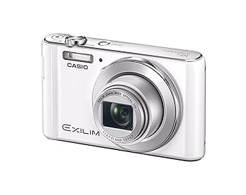 【中古】【39shop】CASIO★デジタルカメラ EXILIM EX-ZS190WE 広角24mm 光学12倍ズーム プレミアムオート 1610万画素 ホワイト（良い）｜ドリエム店