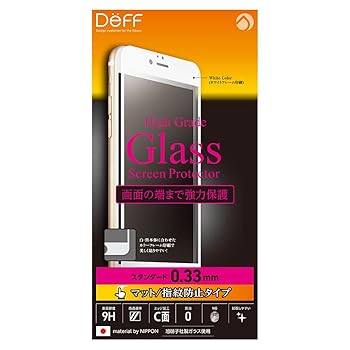 【中古】Deff iPhone 6 6s Plus 対応 液晶 保護 ガラス フィルム プレート マット/指紋防止 タイプ/High Grade Glass Screen Protector/DG-IP6SM3F / DG-