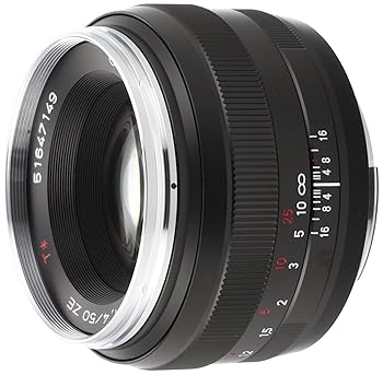 【中古】Carl Zeiss 単興味の中心水晶体 PLANART1.4/50ZEN 黒いこと 822931