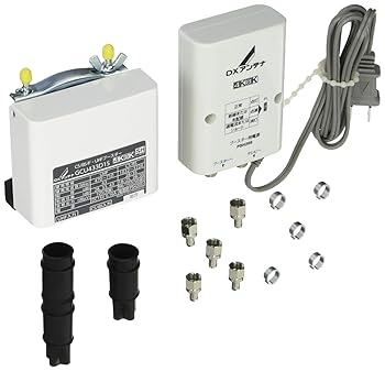 【中古】【39shop】DXアンテナ★CS/BS-IF・UHF デュアルブースター 2K 4K 8K 対応 家庭用 水平マストに取付可能 GCU433D1S(非常に良い)|ドリエム店