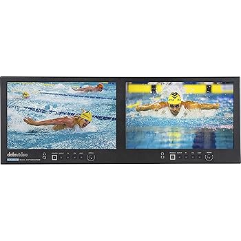 【中古】Datavideo TLM-102 デュアル10in IPS 4RU 仕合わせマウントLED管する、1280x800