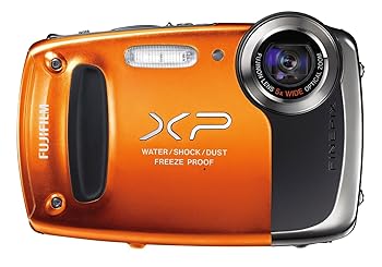 【中古】FUJIFILM デジタルカメラ FinePix XP50 防水 光学5倍 オレンジ F FX-XP50OR