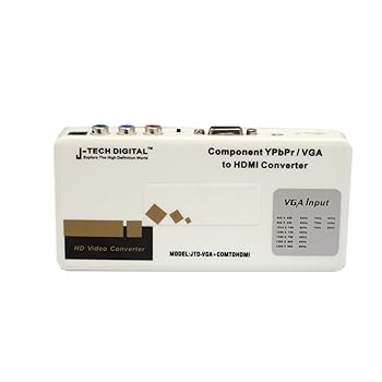 【中古】【39shop】J-Tech★Digital JTD-VGA+COMTOHDMIコンポーネントビデオ-YPbPrとVGA-HDMIアップスケーリングコンバータ(良い)|ドリエム店