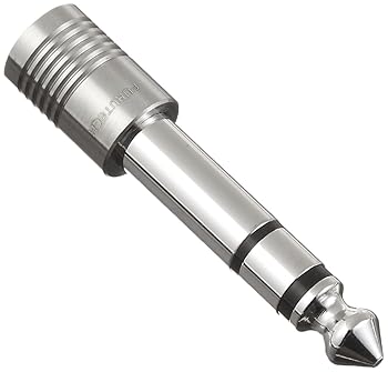 【中古】【39shop】FURUTECH★ADL オーディオ用ヘッドホン変換プラグ 3.5mmステレオミニプラグ&rArr;6.3mm標準プラグ 変換部フラットタイプ ロジウムメッキ処理 1本 F63S（非常に良い）｜ドリエム店