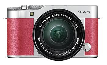 【中古】【39shop】FUJIFILM★ミラーレス一眼 X-A3 レンズキット ピンク X-A3LK-XC-P（非常に良い）｜ドリエム店