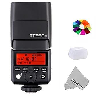 【中古】GODOX TT350C TTL Miniカメラフラッシュ ガイドナンバー36 内蔵2.4Ｇ TTLオートフラッシュ Canon カメラ 5D Mark III, 80D, 7D, 760D, 60D, 600D