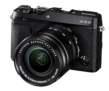 【中古】【39shop】富士フイルムFUJIFILM★ミラーレス一眼カメラ X-E3レンズキットブラック X-E3LK-B(良い)|ドリエム店