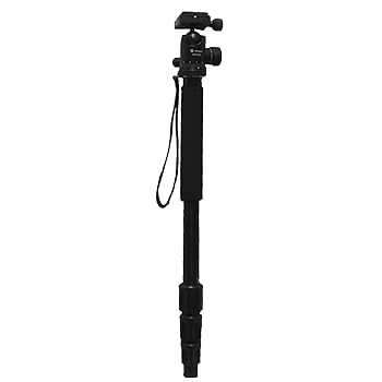 【中古】Fotopro 一脚 NGA-54 4段 中型 自由雲台 脚径25mm アルミ製 ブラック 816863