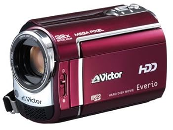 【中古】JVCケンウッド ビクター ハードディスクビデオカメラ Everio エブリオ ルージュレッド GZ-MG330-R