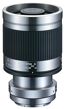 【中古】【39shop】Kenko★望遠レンズ ミラーレンズ 400mm F8 マニュアルフォーカス フード ソニーαE用 チタン(良い)|ドリエム店
