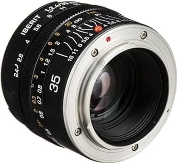 【中古】KIPON 単焦点レンズ IBERIT イベリット 35mm f / 2.4レンズ for Fujifilm Xレンズ Frosted Blackつや消し ブラック