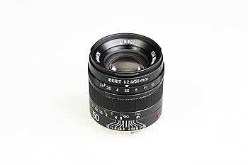 【中古】【39shop】KIPON★単焦点レンズ IBERIT イベリット 50mm f/2.4 ライカMマウント Frosted Blackつや消し ブラック（非常に良い）｜ドリエム店