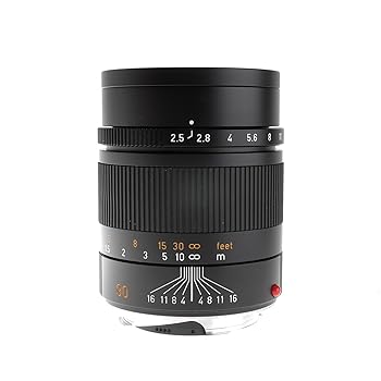 【中古】Leica 90mm f/2.5 SUMMARIT-M 望遠マニュアルフォーカスレンズ Mシステム用 ブラック - USA