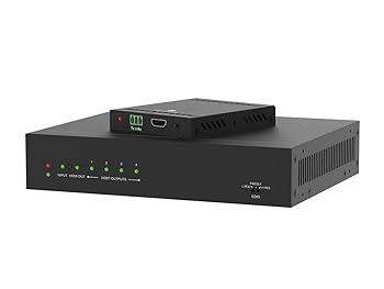 【中古】Monoprice Blackbird HDBaseT 1x4 スプリッターエクステンダー ブラック 1080p @ 60Hz 最大150メートル RS-232 HDMI 1.4 HDCP 2.2