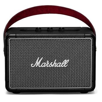 【中古】Marshall ワイヤレスポータブルスピーカー KILBURN II ブラック 連続再生20時間/IPX2防滴仕様/急速充電/aptX対応国内正規品