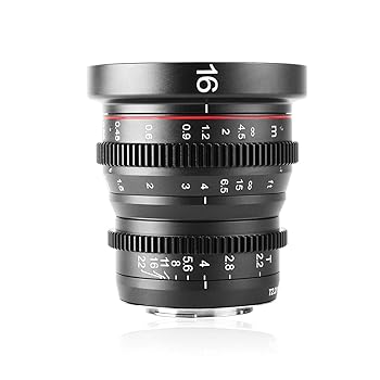 【中古】Meike 16mm T2.2マニュアルフォーカス広角固定プライムシネマレンズe-4サードセットカメラとシネマカメラBMPCC 87,232円