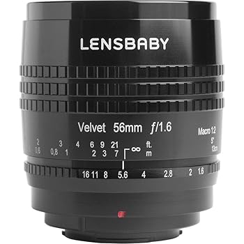 【中古】Lensbaby ベルベット 56mm f/1.6 レンズ Canon RF用
