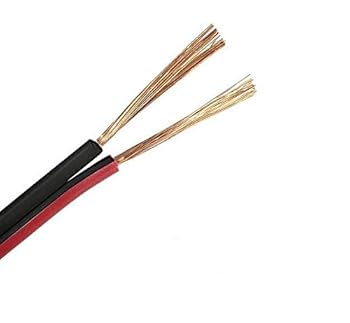 【中古】OHM 配線用 スピーカーコード 赤/黒 5m 04-7399