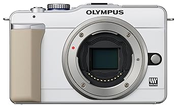 【中古】OLYMPUS ミラーレス一眼 PEN E-PL1ボディ ホワイト E-PL1 BODY WHT
