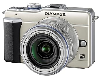 【中古】【39shop】OLYMPUS★ミラーレス一眼 PEN E-PL1レンズキット シャンパンゴールド E-PL1 LKIT GLD(非常に良い)|ドリエム店