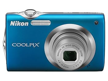 【中古】Nikon デジタル写真機 COOLPIX クールピクス S3000 アクアブルー S3000BL