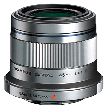 【中古】OLYMPUS 単焦点レンズ M.ZUIKO DIGITAL 45mm F1.8 シルバー