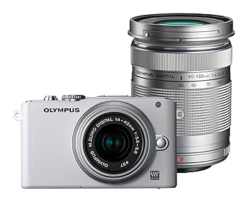 【中古】【39shop】OLYMPUS★ミラーレス一眼 PEN Lite E-PL3 ダブルズームキット ホワイト E-PL3 DZKIT WHT(良い)|ドリエム店
