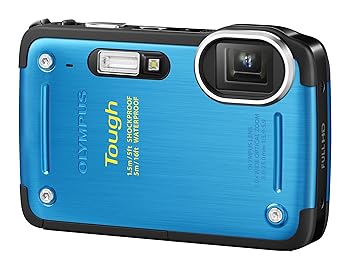 【中古】OLYMPUS デジタル写真機 TG-620 1200万絵素 5m雨合羽 1.5m耐落下ぼうぜん自失 後押し照らしだす型CMOS 青み TG-620 BLU