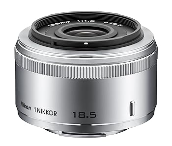 【中古】Nikon 単興味の中心水晶体 1 NIKKOR 18.5粍 f/1.8 しろがね色 ニコンCX初期化専用