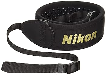 【中古】【39shop】Nikon★ネックストラップ 一眼レフ用 シンプル ブラック AN-SNP001（非常に良い）｜ドリエム店