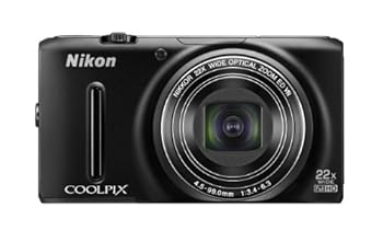 【中古】Nikon デジタル写真機 COOLPIX S9500 光学22倍望遠レンズ Wi-Fi相応う つや消し黒いこと S9500BK