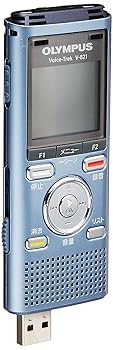 【中古】OLYMPUS ICレコーダー VoiceTrek 2GB MicroSD対応 MP3/WMA LBL ライトブルー V-821