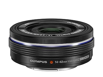 【中古】OM SYSTEM/オリンパス OLYMPUS 電動式ホットケーキ望遠レンズ M.ZUIKO DIGITAL ED 14-42粍 F3.5-5.6 EZ BLK その他-TV・オーディオ・カメラ