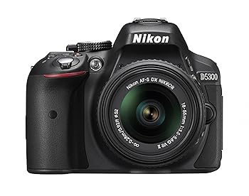 【中古】Nikon デジタル一眼二眼レフ写真機 D5300 18-55粍 VR II 水晶体一揃いの道具 黒いこと 2400万絵素 3.2型液晶 D5300LK18-55VR2BK