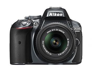 【中古】Nikon デジタル一眼二眼レフ写真機 D5300 18-55粍 VR II 水晶体一揃いの道具 薄墨色 2400万絵素 3.2型液晶 D5300LK18-55VR2GY