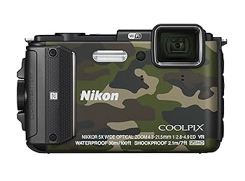 【中古】【39shop】Nikon★デジタルカメラ COOLPIX AW130 カムフラージュグリーン（良い）｜ドリエム店