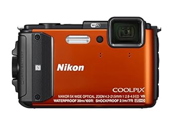 【中古】Nikon デジタル写真機 COOLPIX AW130 オレンジ色
